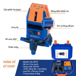 Máy Lazer 5 Tia Cao Cấp STAKA MAX (không kèm chân) (1C/H,10C/T)- KA-2973