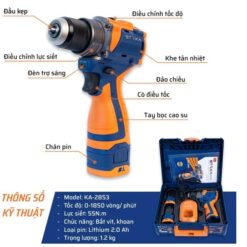 Máy Khoan Pin 16.8V STAKA (1C/H,10C/T)-M1 – Chính Hãng, Giá Tốt