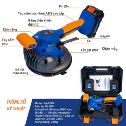 Máy Rung Gạch Pin 21V STAKA MAX (1C/H,6C/T)- KA-2914