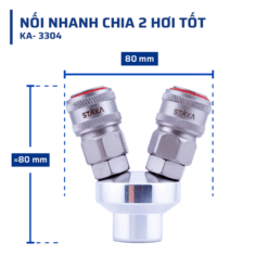 Nối Nhanh Chia 2 Hơi Tốt STAKA MAX (100C/T) – KA-3304