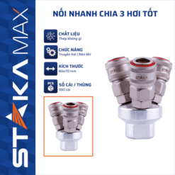 Nối Nhanh Chia 3 Hơi Tốt STAKA MAX (100C/T) – KA-3305