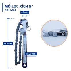 Mở lọc xích 9″ STAKA MAX New (50C/T)