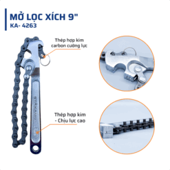 Mở lọc xích 9″ STAKA MAX New (50C/T)