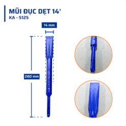 Mũi Đục Dẹt 14′ STAKA MAX (50C/T)