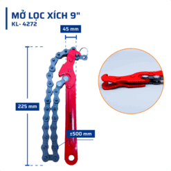 Mở lọc xích 9″ Kalos Max (50C/T)