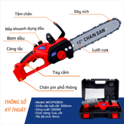Máy Cưa Xích Pin 12″ BSA ( không kèm pin) (1C/H; 6C/T)