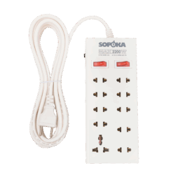 Ổ cắm 10 cửa chịu nhiệt Sopoka