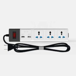 Ổ cắm điện kéo dài đa năng OC02 3m 3 ổ cắm tích hợp ổ USB Rạng Đông